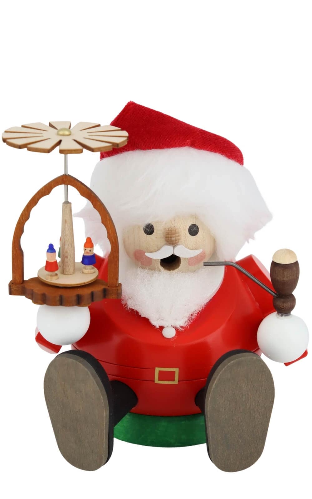 Räuchermann - Kugelräuchermännchen Santa mit Pyramide von Richard Glässer_1