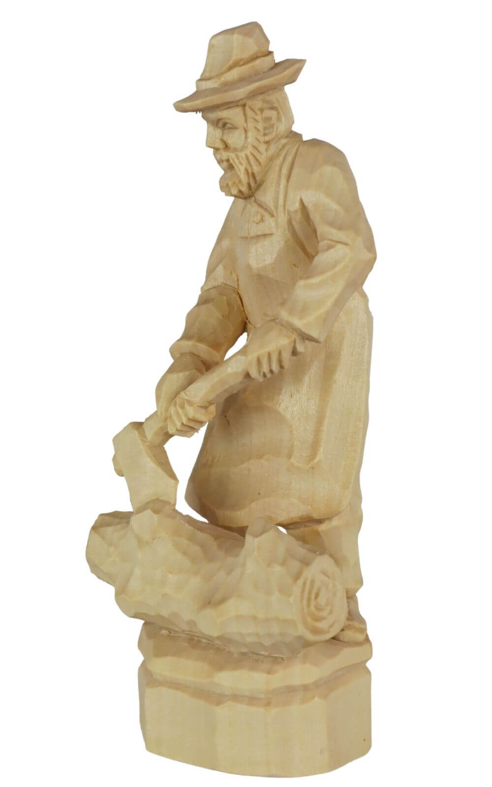 Holzfäller, natur, geschnitzt, 25 cm von Schnitzkunst aus dem Erzgebirge_1