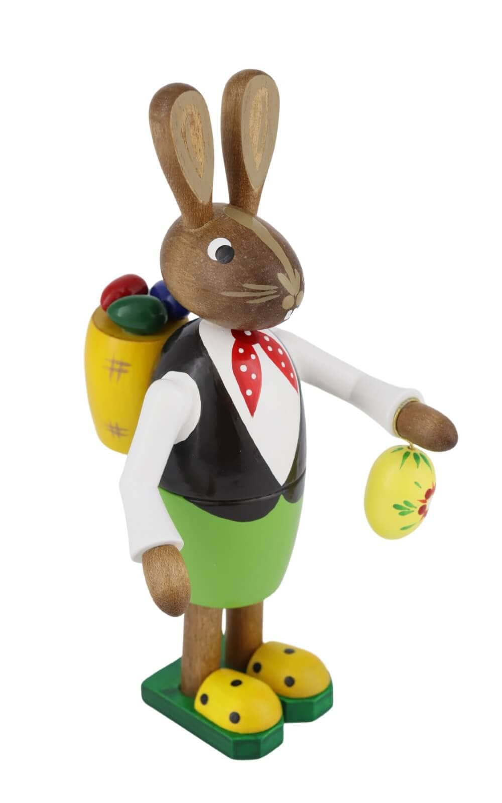 Osterhase mit Korb und kleinem Osterei, 15 cm von Figurenland Uhlig GmbH_3