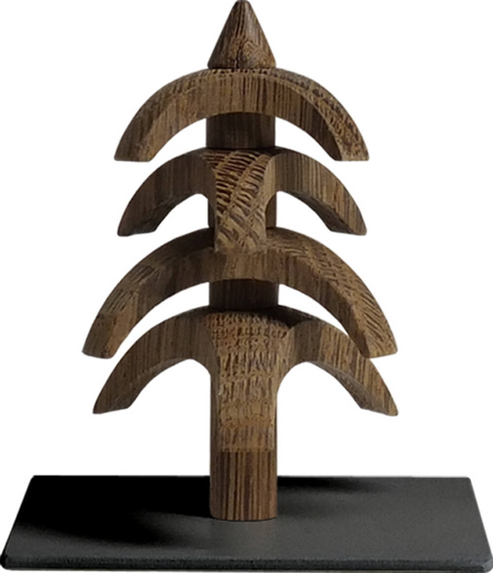Drehbaum Twist, Eiche geräuchert, 8 cm von Seiffener Volkskunst eG