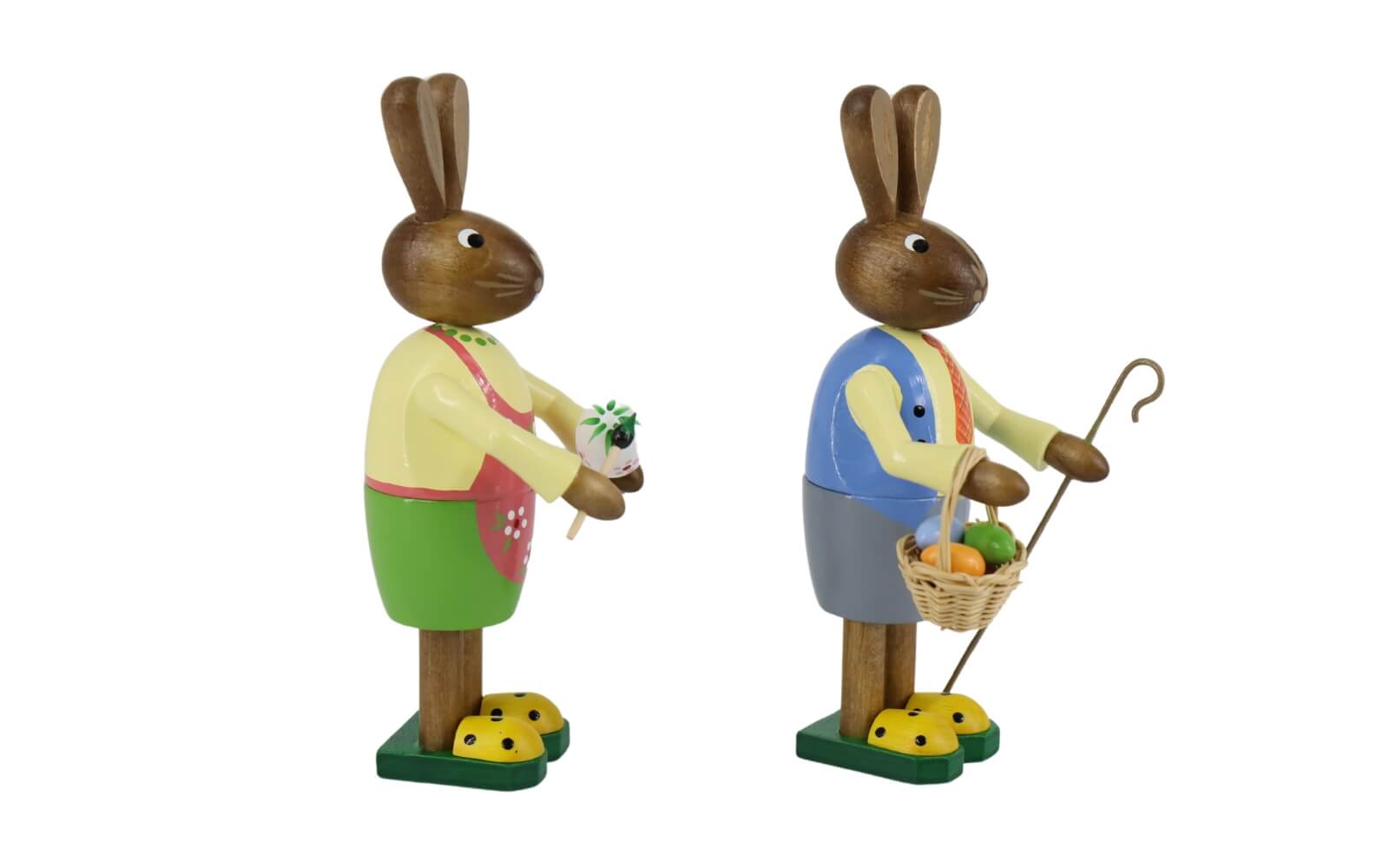 Hasenasenpaar mit Korb und Pinsel von Figurenland Uhlig GmbH_2