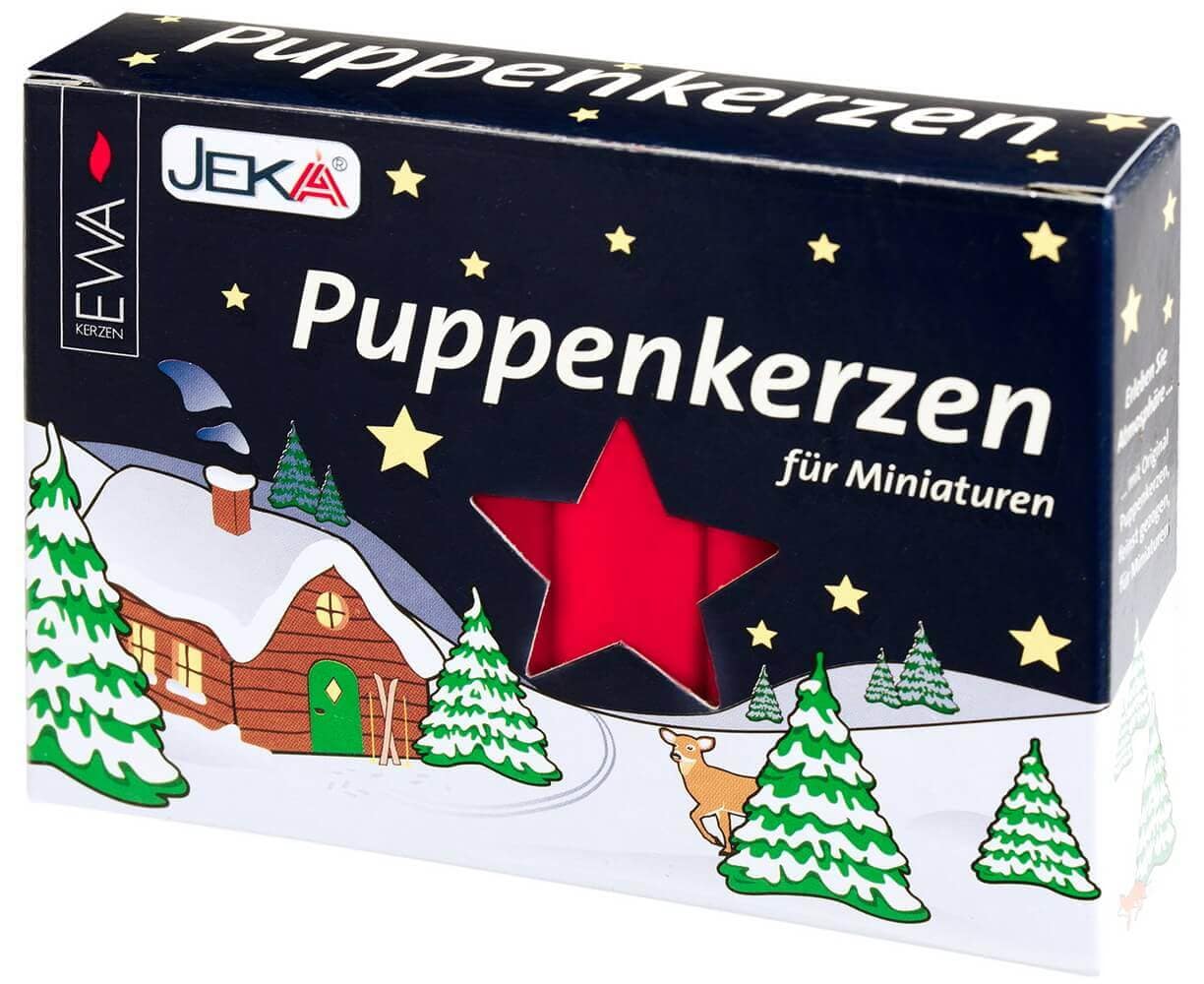 EWA Puppenkerzen 20 Stück, rot
