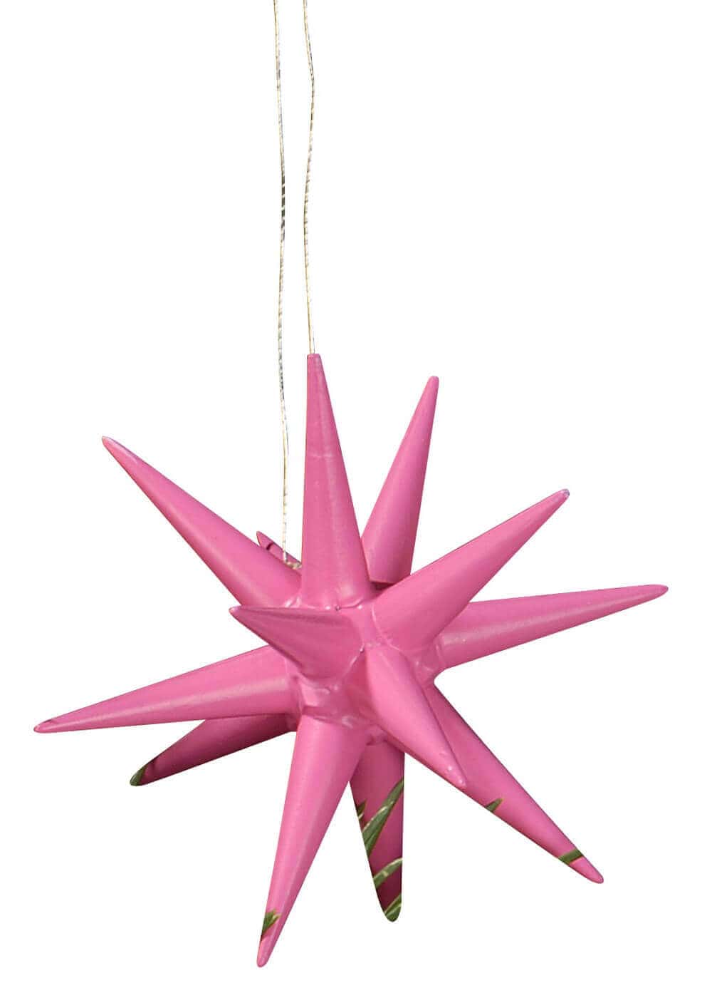 Christbaumschmuck Weihnachtssterne pink, 4-teilig von Albin Preißler_Bild1
