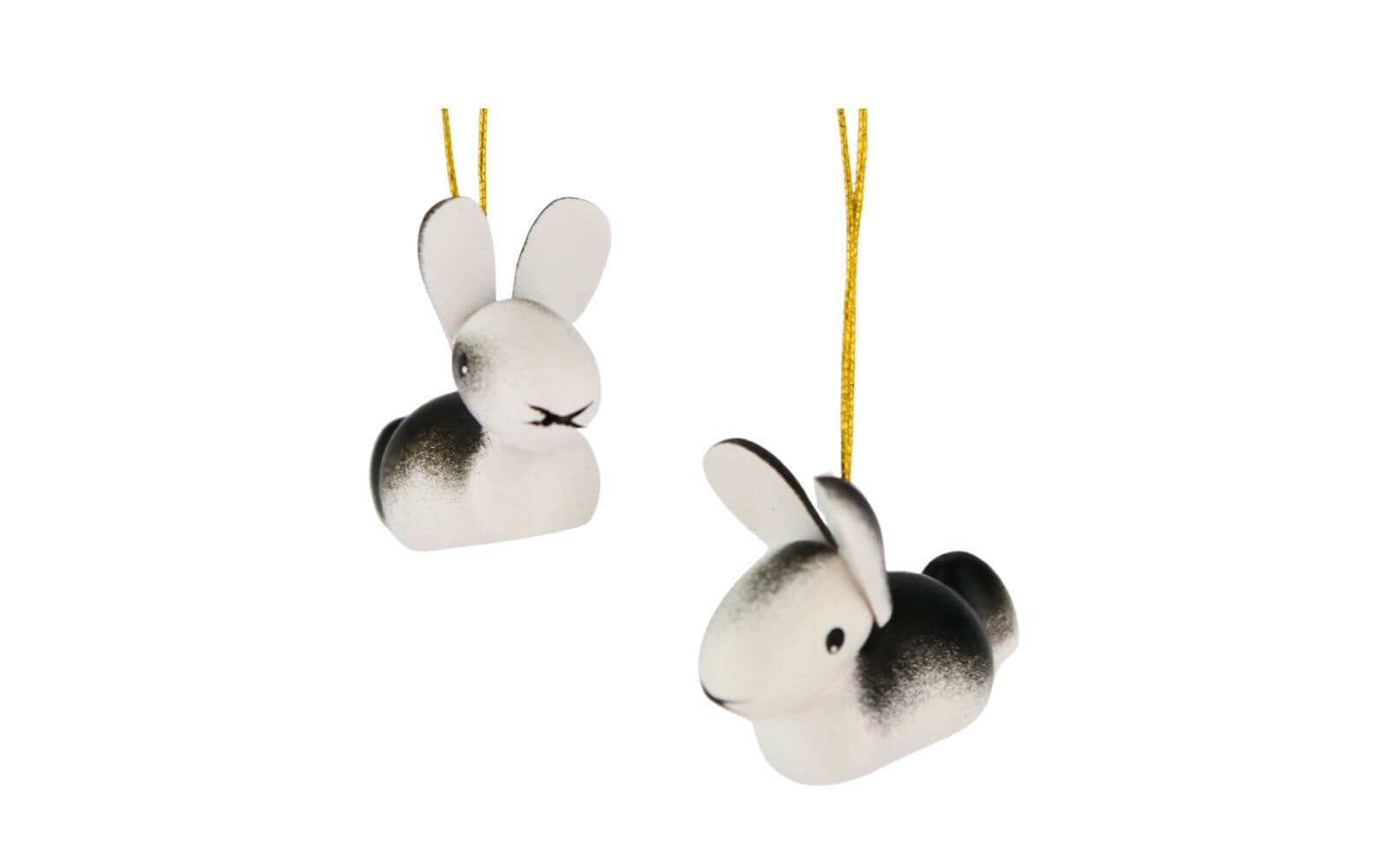 Hasen zum Hängen, 5 Stück, weiß von SEIFFEN.COM_1