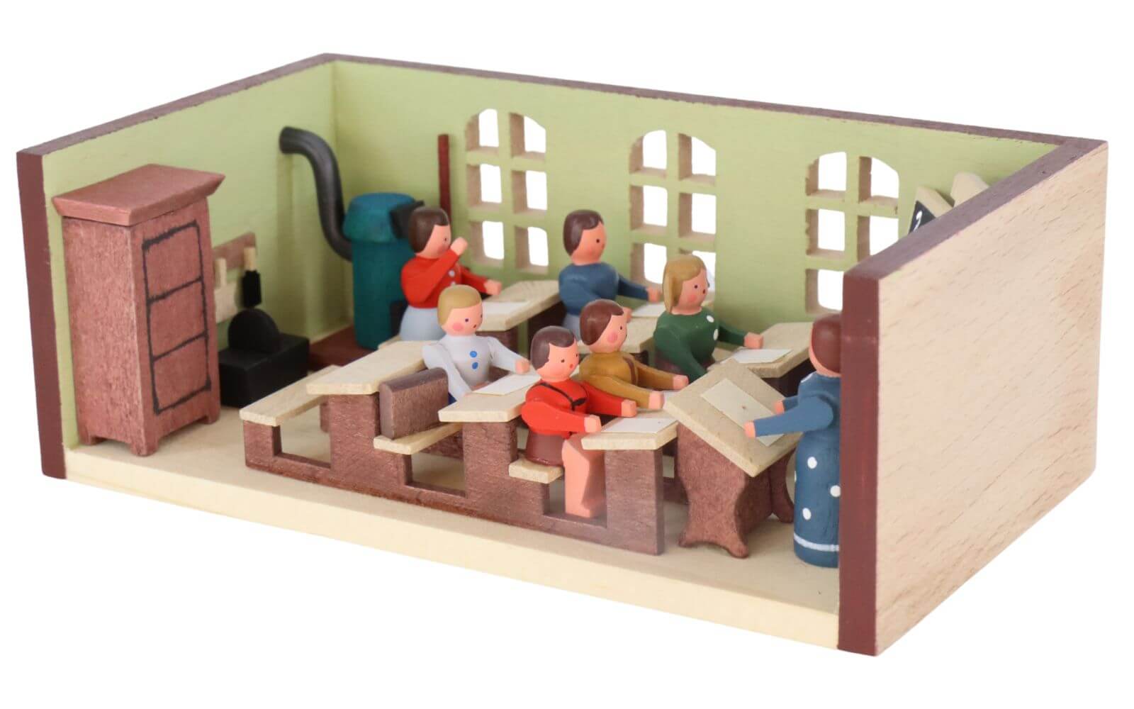 Miniaturstübchen Schulstube Lehrerin von Gunter Flath_1