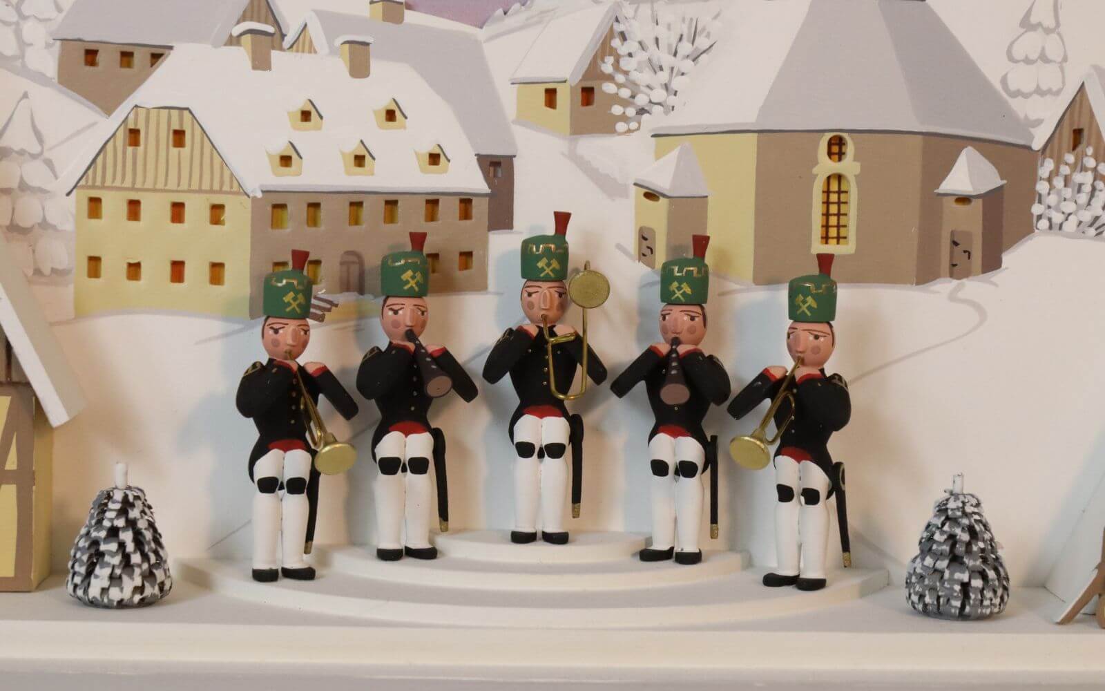 Schwibbogen Mettenschicht in Seiffener Erzgrube, 57 cm von Klaus Kolbe_Bild1