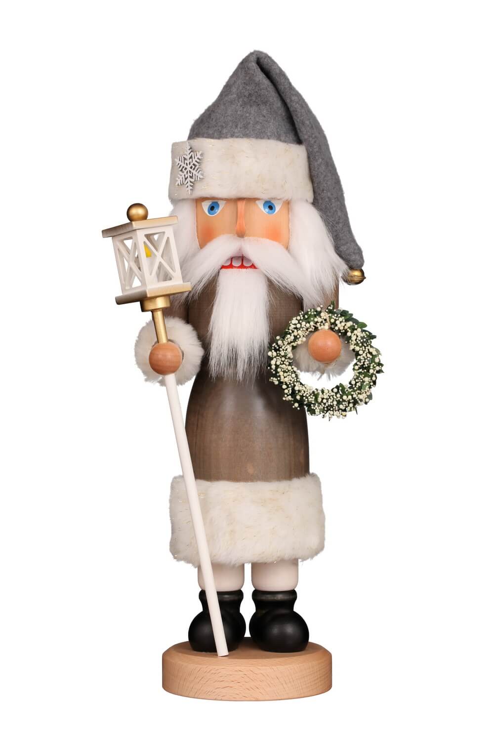 Nussknacker Weihnachtsmann mit Kranz, 41 cm von Christian Ulbricht