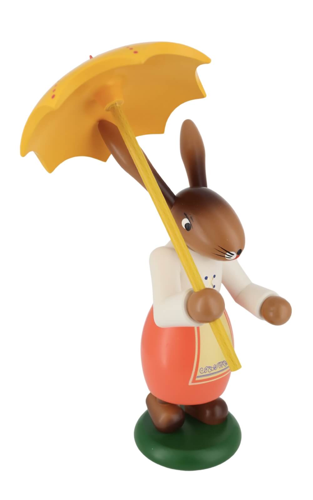 Hasenpaar mit Wanderstab und Schirm, 21 cm von SEIFFEN.COM_1