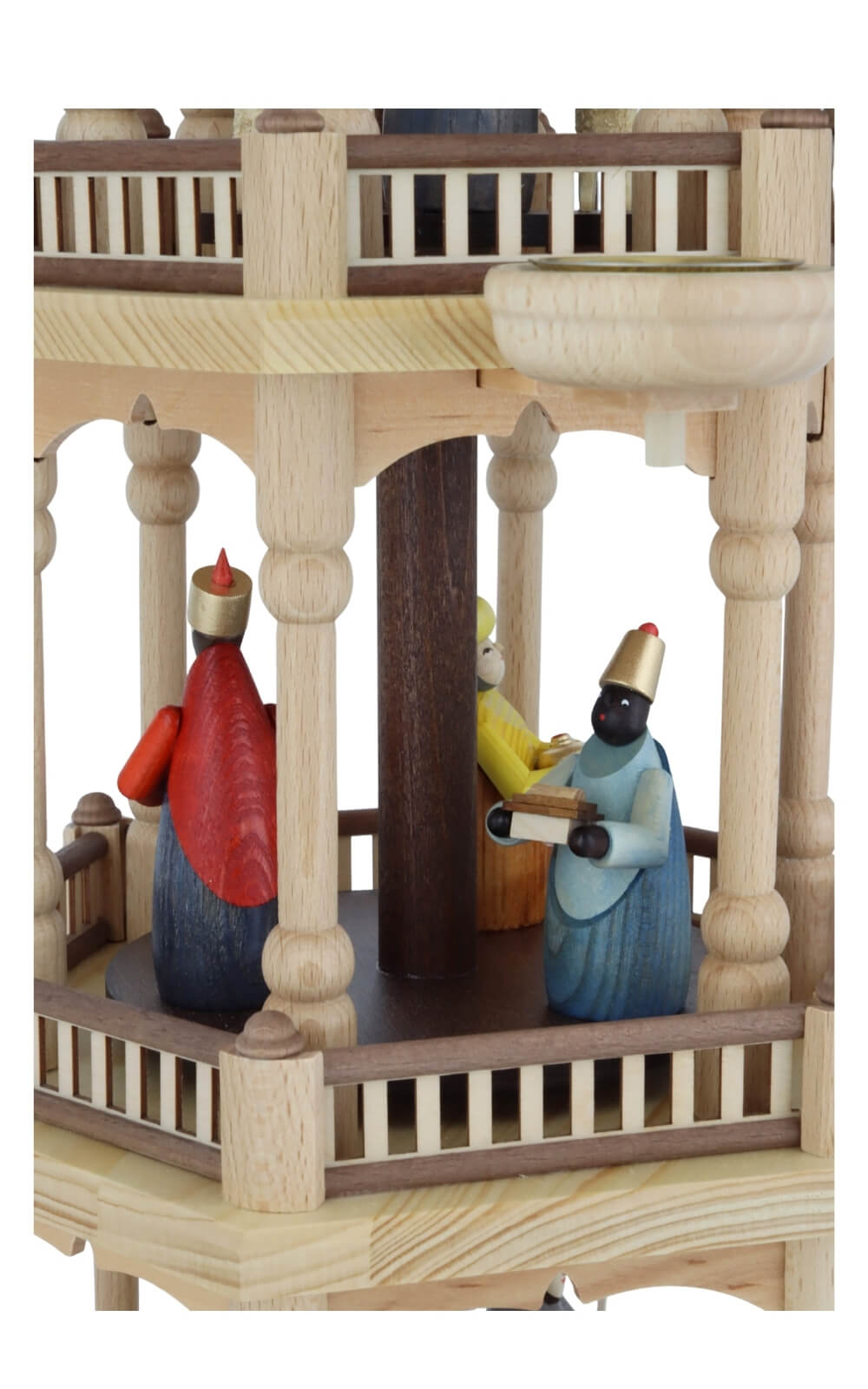 Weihnachtspyramide Heilige Familie, 3 - stöckig, 66 cm von Theo Lorenz_9