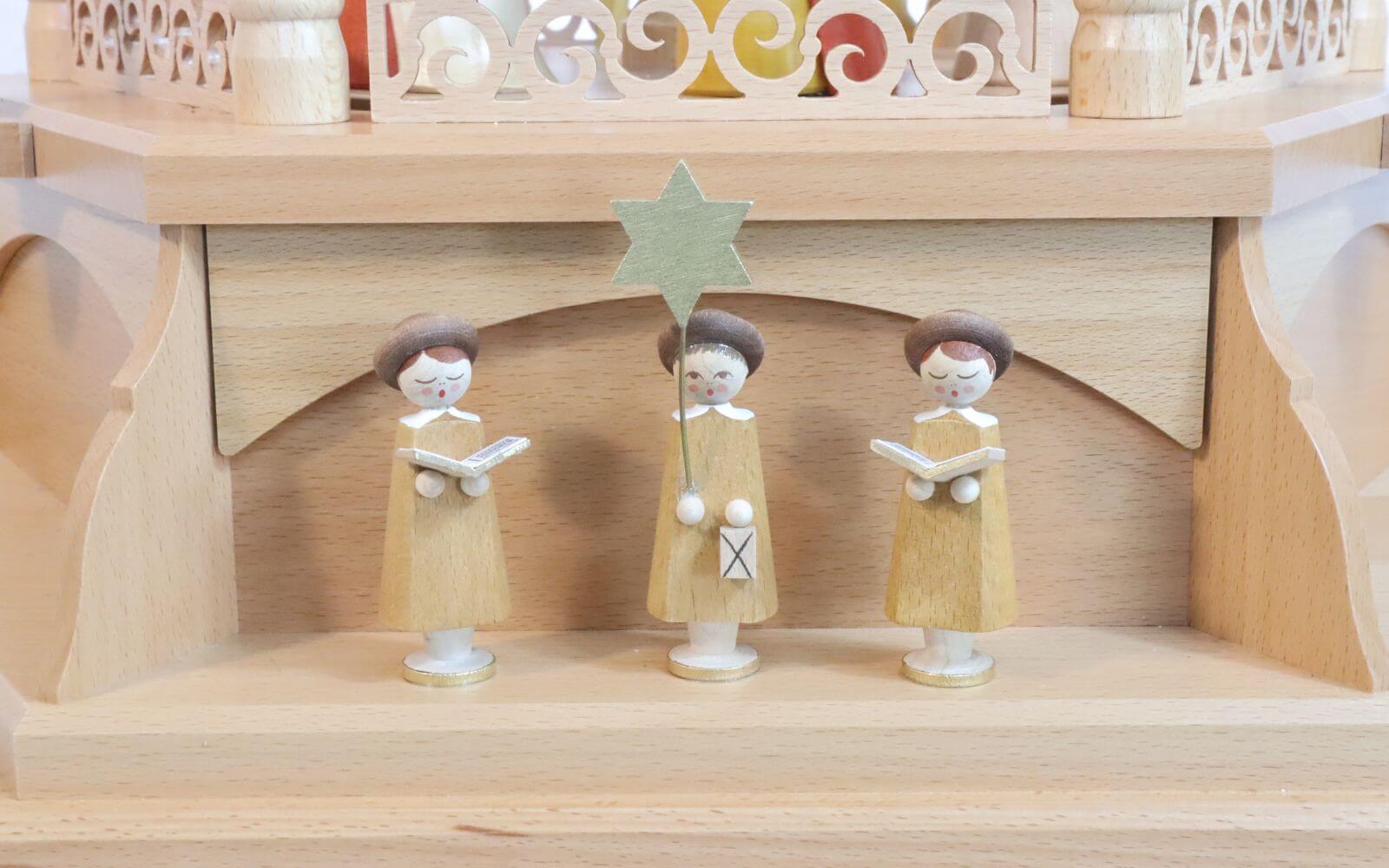 Weihnachtspyramide mit Heiliger Geschichte, 5 - stöckig, elektrisch von Richard Glässer_7