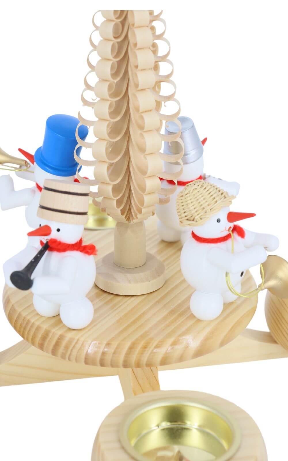 Adventsleuchter für Teelichte mit Schneemännern, 23 cm von Ralf Zenker_3