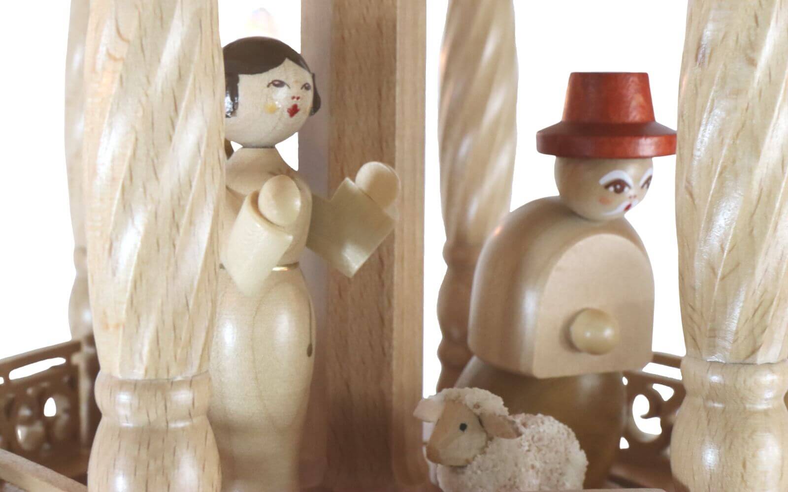 Weihnachtspyramide mit Heiliger Geschichte, 5 - stöckig, elektrisch von Richard Glässer_8