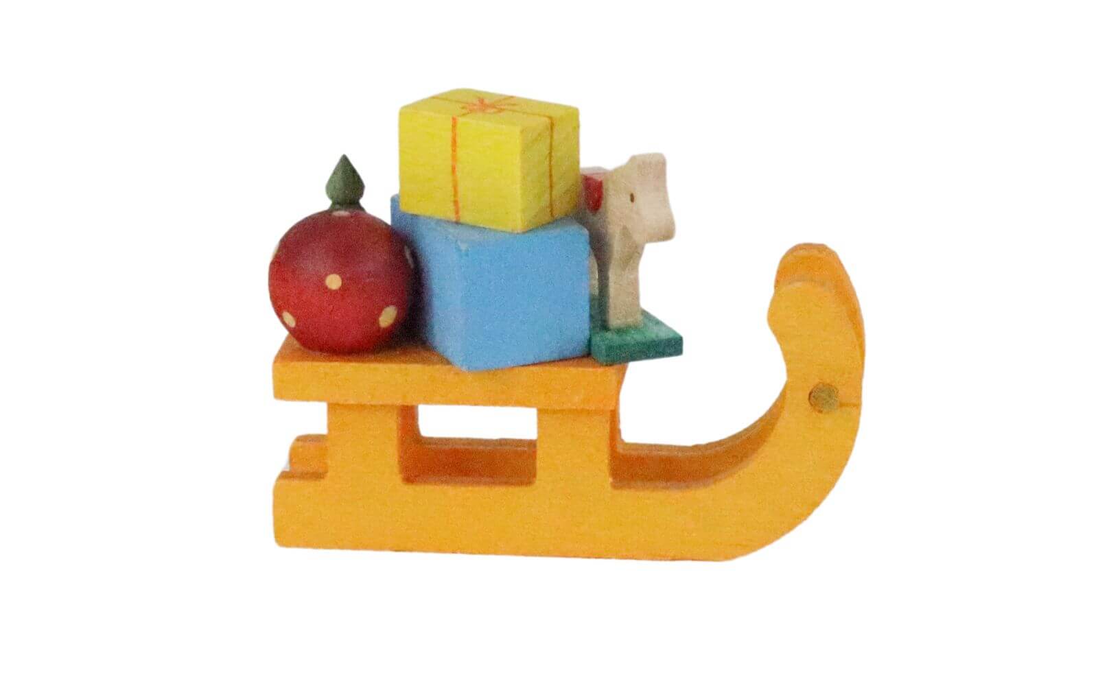 Miniatur Schlitten, farbig von Romy Thiel_2
