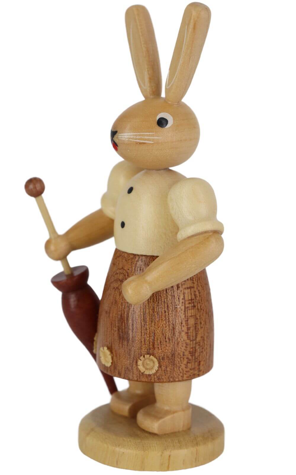 Osterhase - Hasenfrau mit Regenschirm, natur, 11 cm von Müller Kleinkunst_3