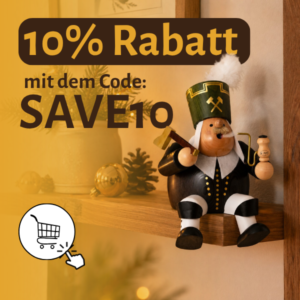 Räuchermännchen Kantenhocker Bergmann, 27 cm von KWO