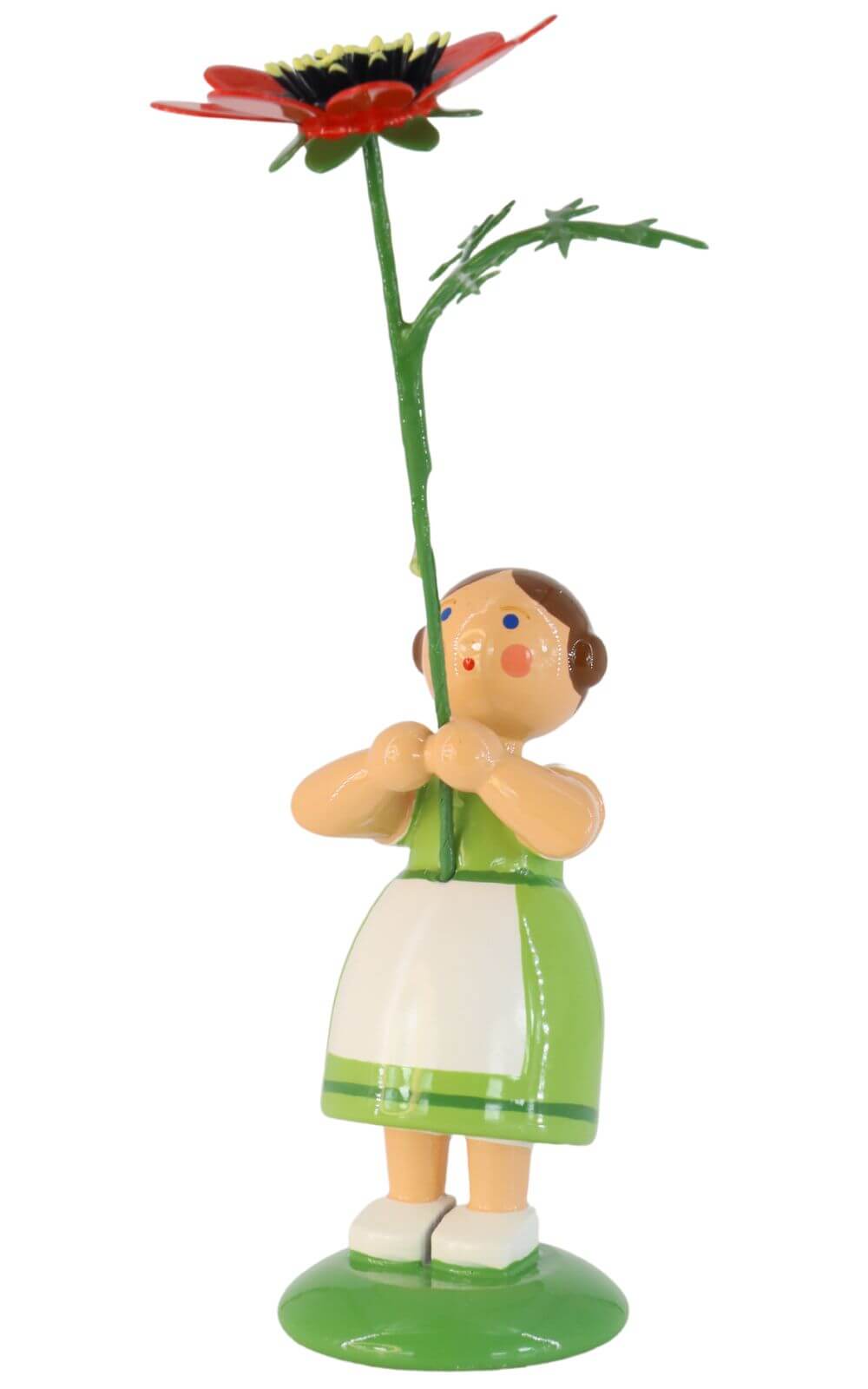 Blumenmädchen mit Adonisröschen, 12 cm von HODREWA Legler