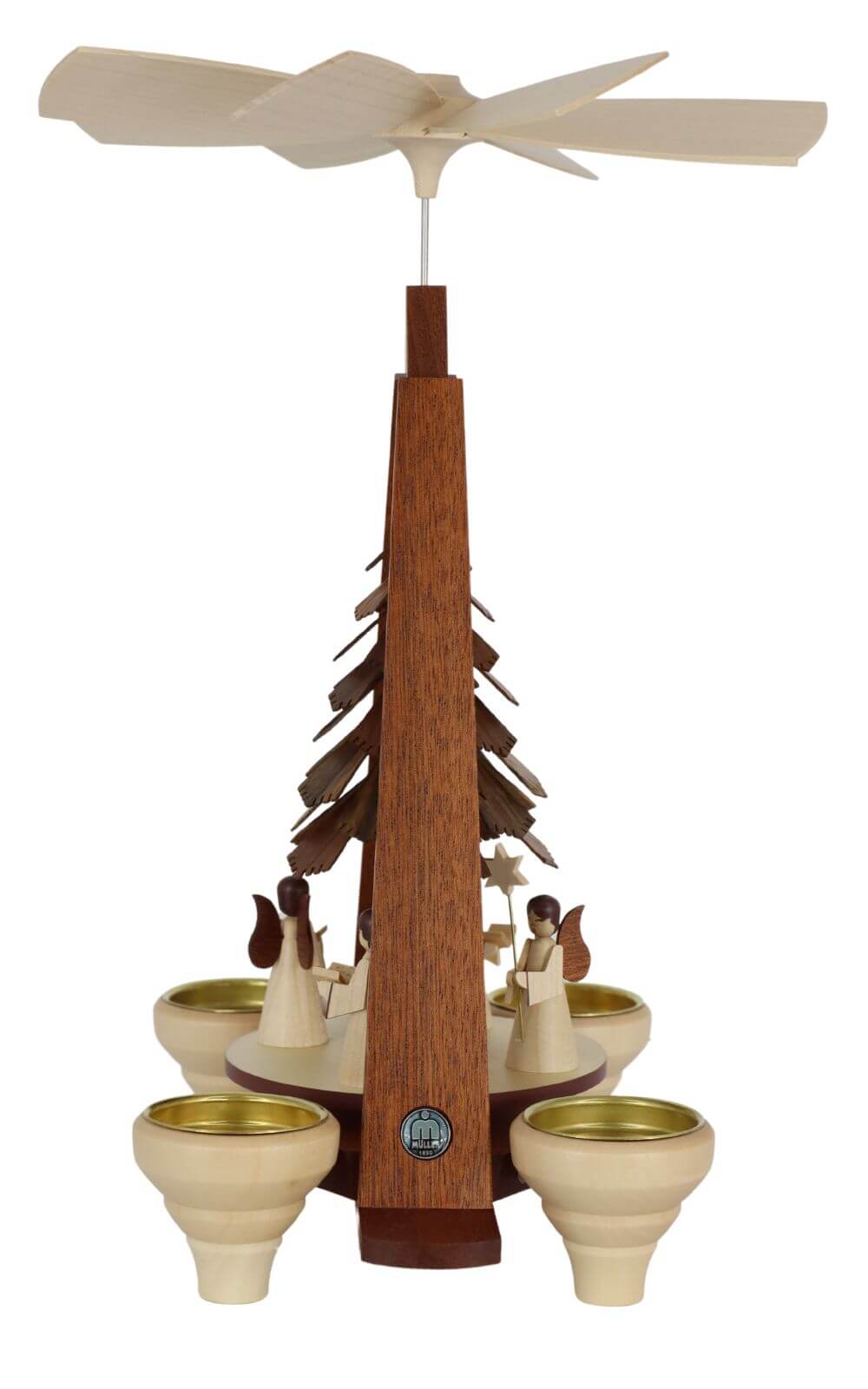 Weihnachtspyramide mit Engel, 29 cm von Müller Kleinkunst_2