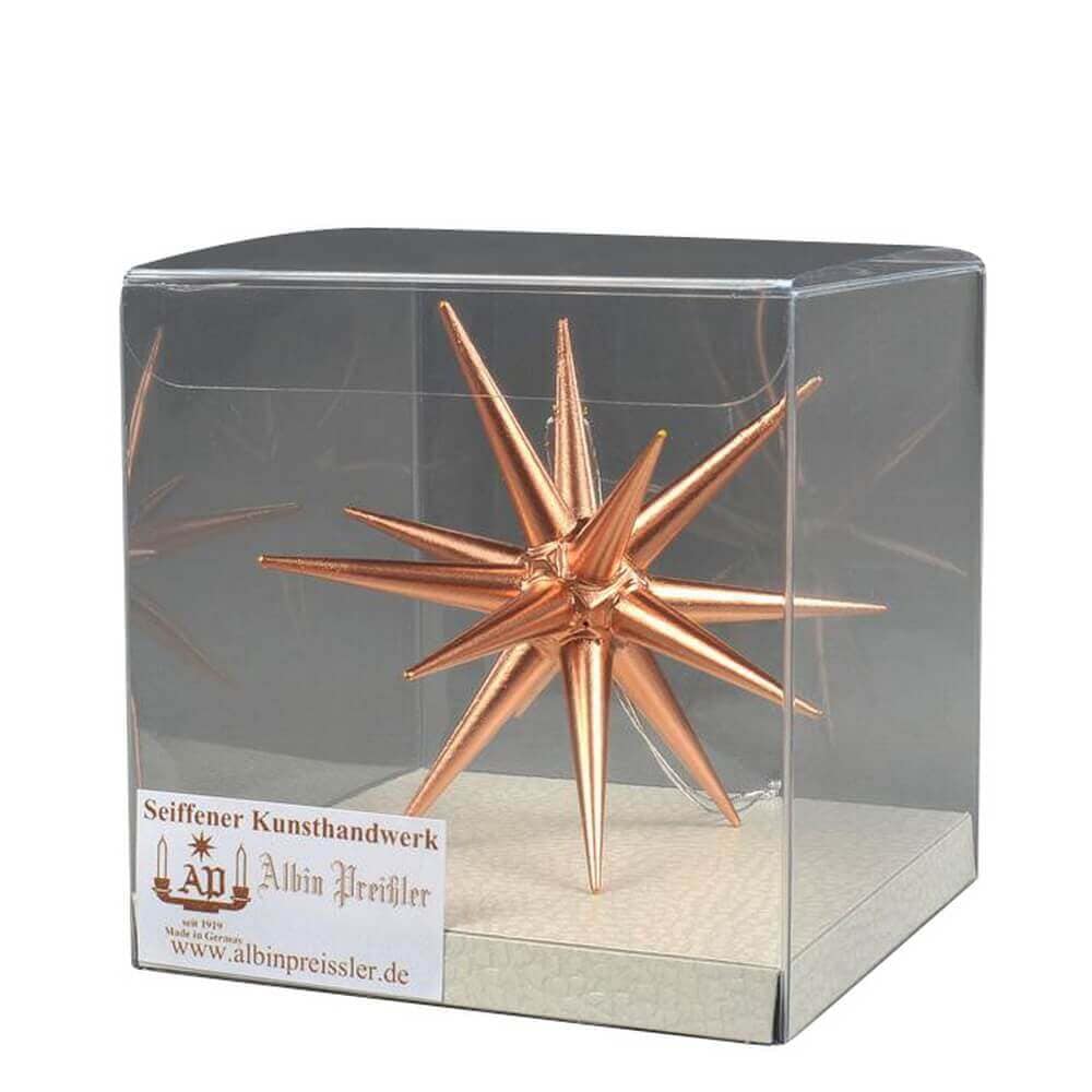 Christbaumschmuck Weihnachtsstern kupfer, 10 cm von Albin Preißler