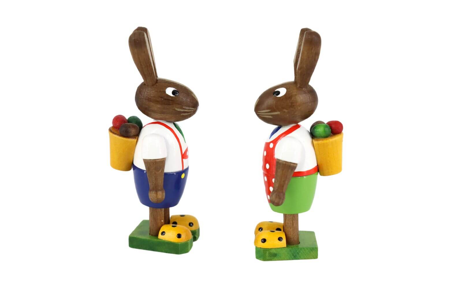 Osterhasen - Paar mit Korb von Figurenland Uhlig GmbH_2