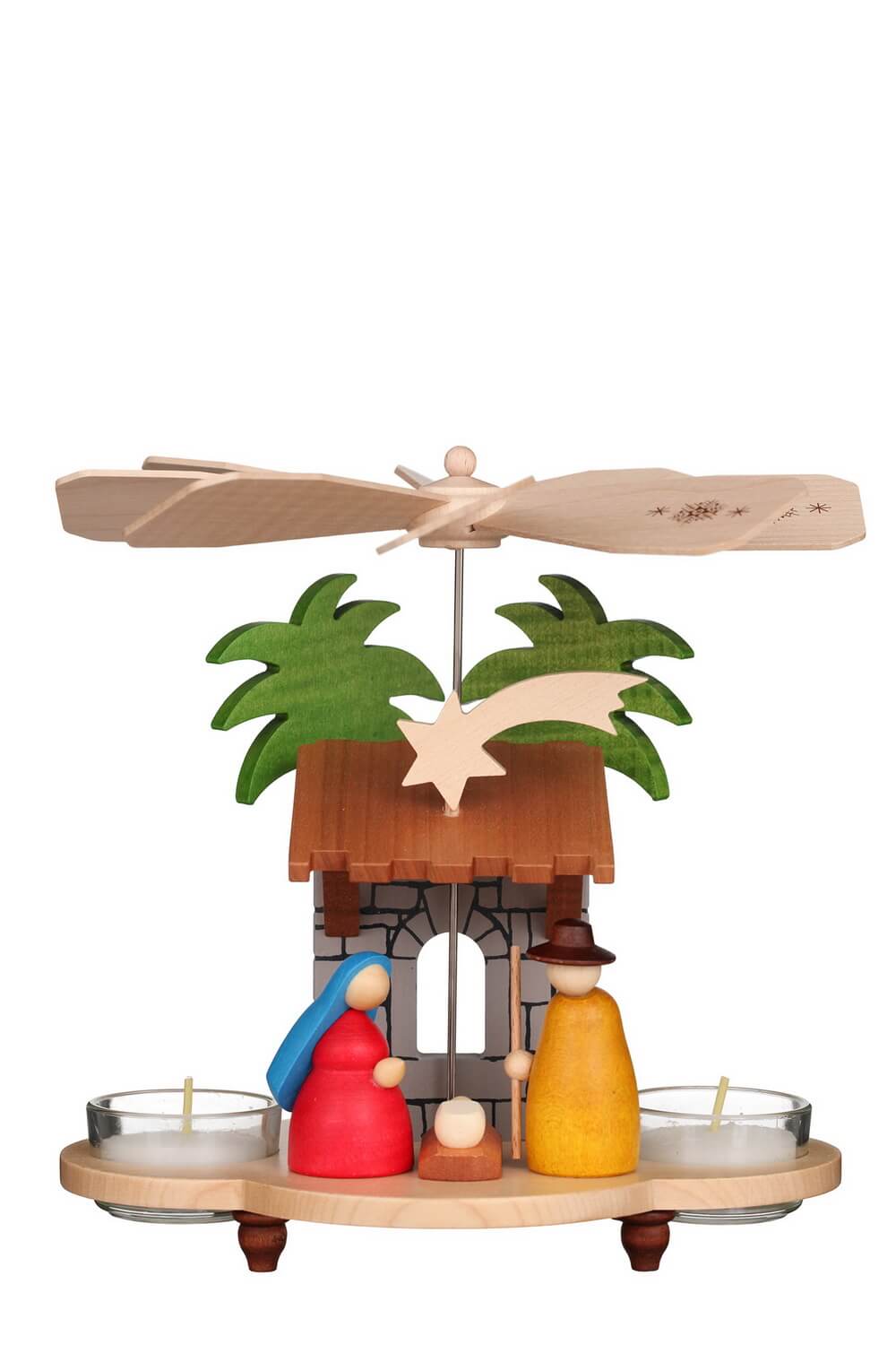 Weihnachtspyramide Heilige Familie, 20 cm von Christian Ulbricht
