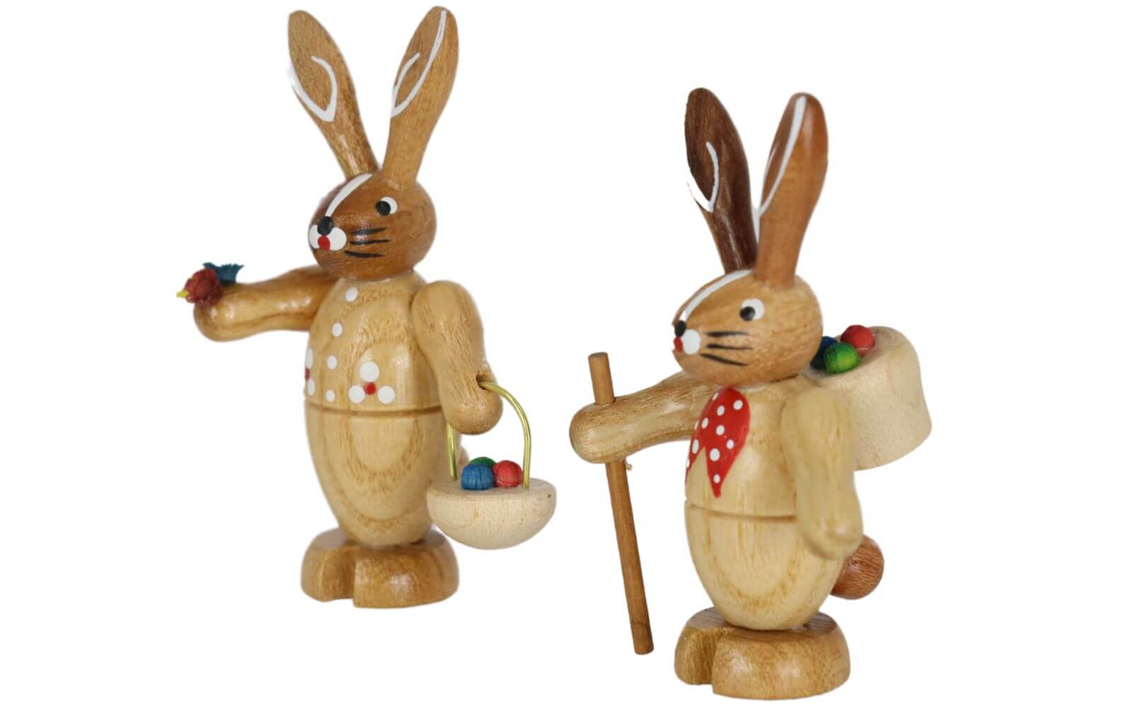 Osterhasenpaar, natur, 6 cm von Knuth Neuber_3