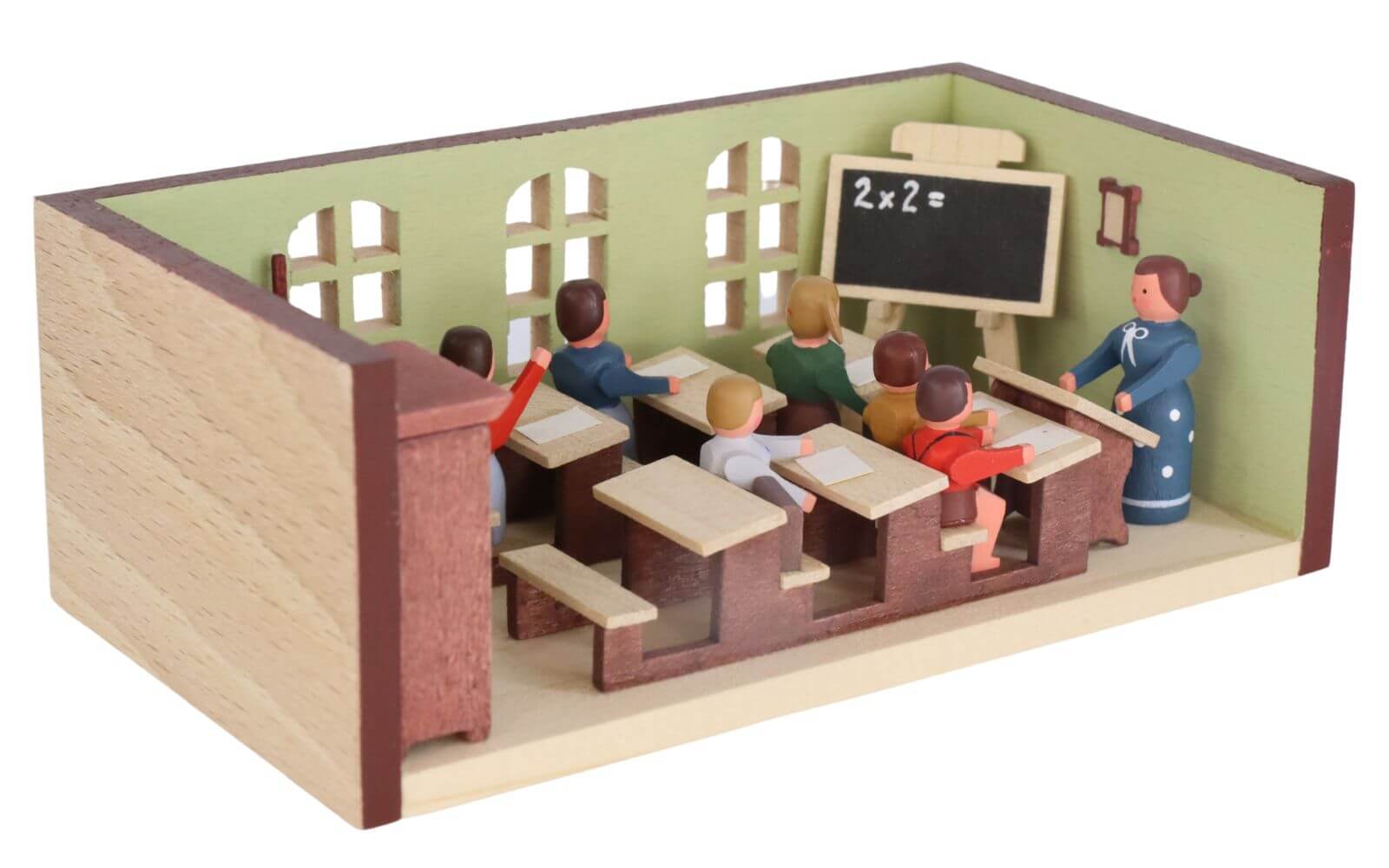 Miniaturstübchen Schulstube Lehrerin von Gunter Flath_2