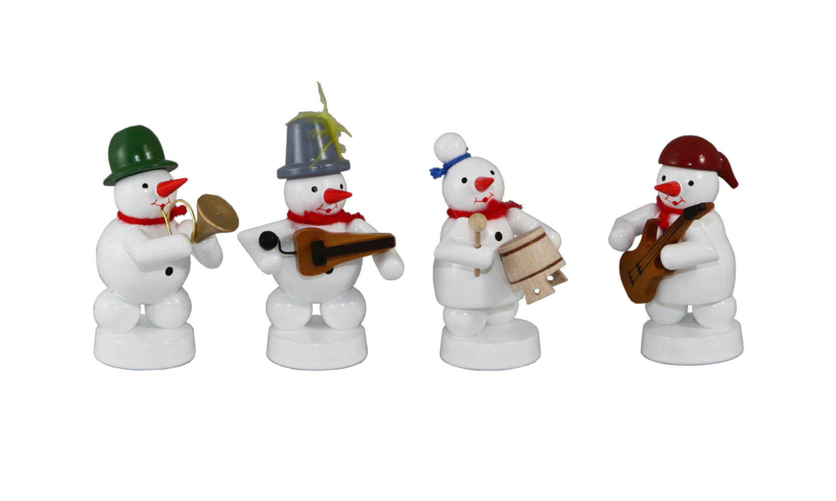 Schneemannkapelle mit E-Gitarre, Topf, Drehleier, Horn von Ralf Zenker