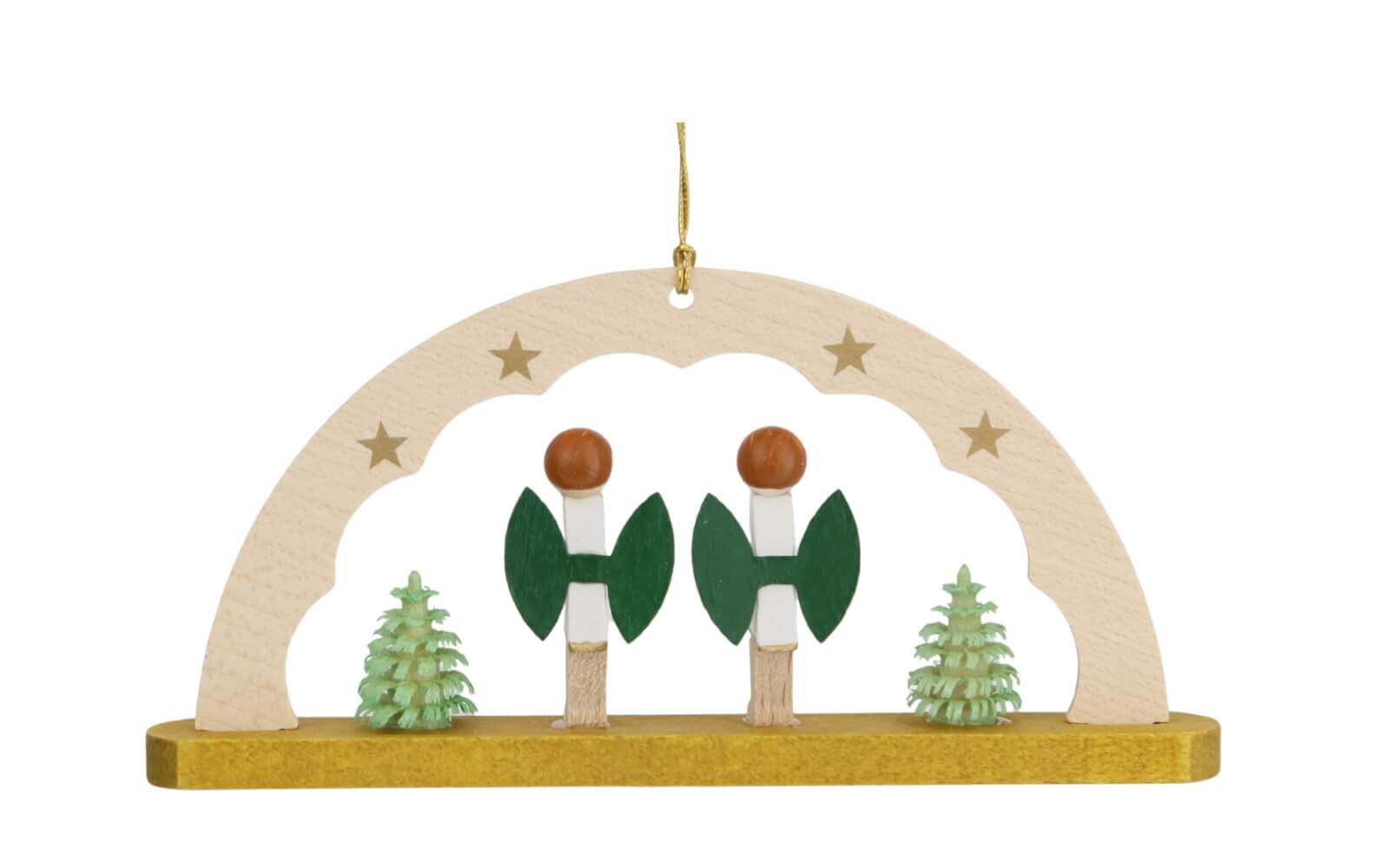 Christbaumschmuck Schwibbogen mit Engel, 11 cm von Richard Glässer_2