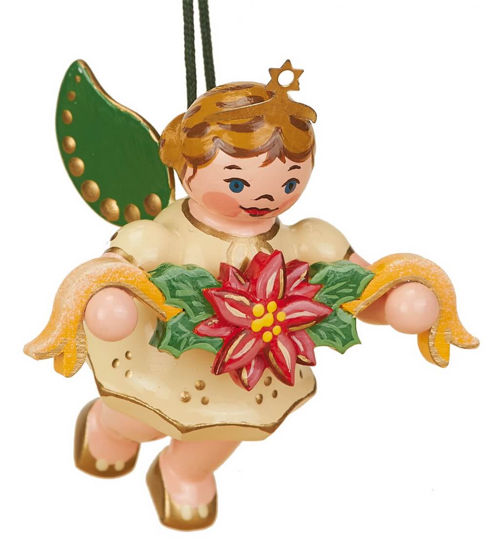 Christbaumschmuck Weihnachtsengel mit Girlande von Hubrig Volkskunst