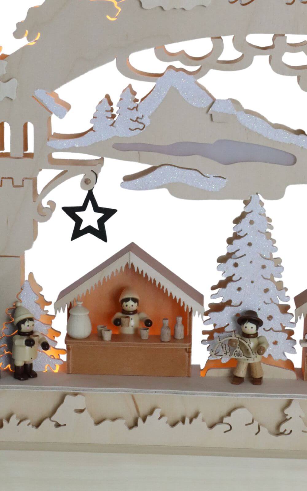 Schwibbogen Burgweihnacht, 63 cm von Romy Thiel_4