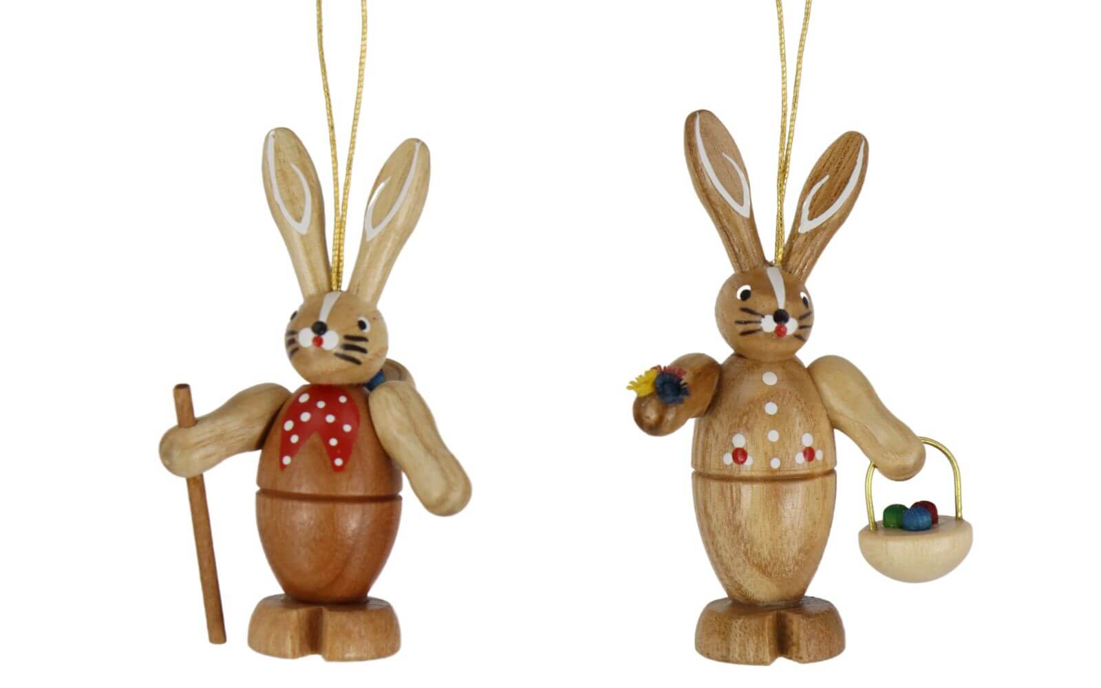 Osterhasenpaar zum Hängen, natur von Knuth Neuber_1