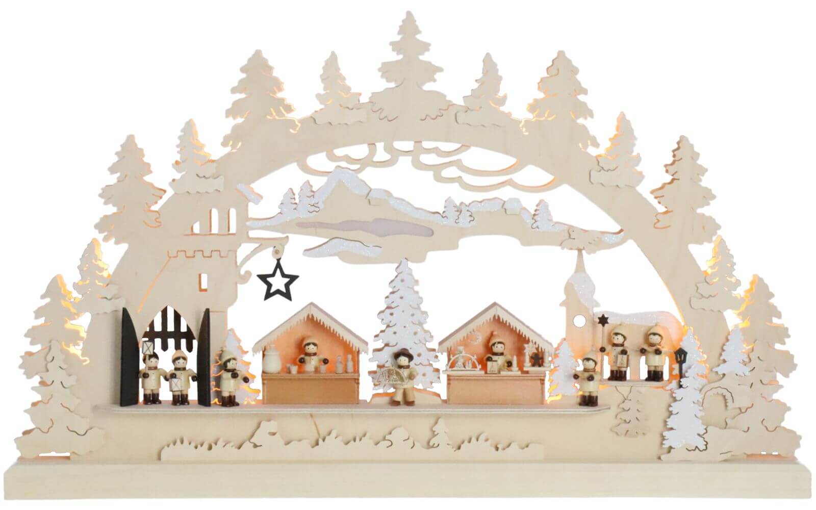 Schwibbogen Burgweihnacht, 63 cm von Romy Thiel_2
