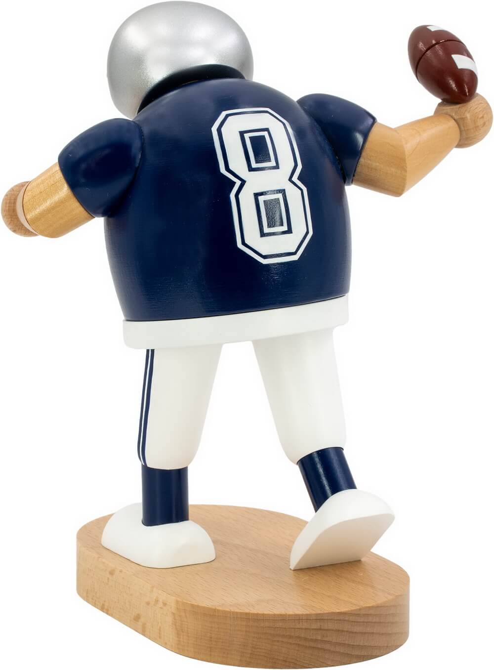 Räuchermännchen Footballspieler, blau, 20 cm von KWO_1