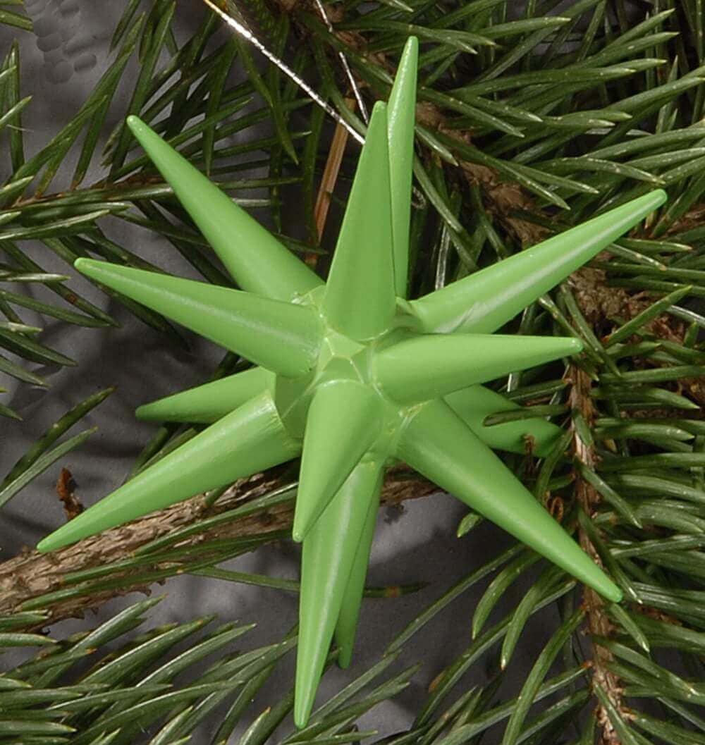 Christbaumschmuck Weihnachtssterne hellgrün, 4-teilig von Albin Preißler_Bild2