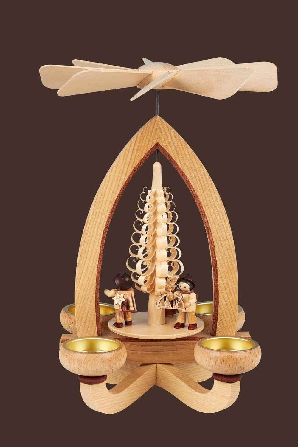 Weihnachtspyramide Handelsleute, 28 cm von Heinz Lorenz Olbernhau/ Erzgebirge_Bild2