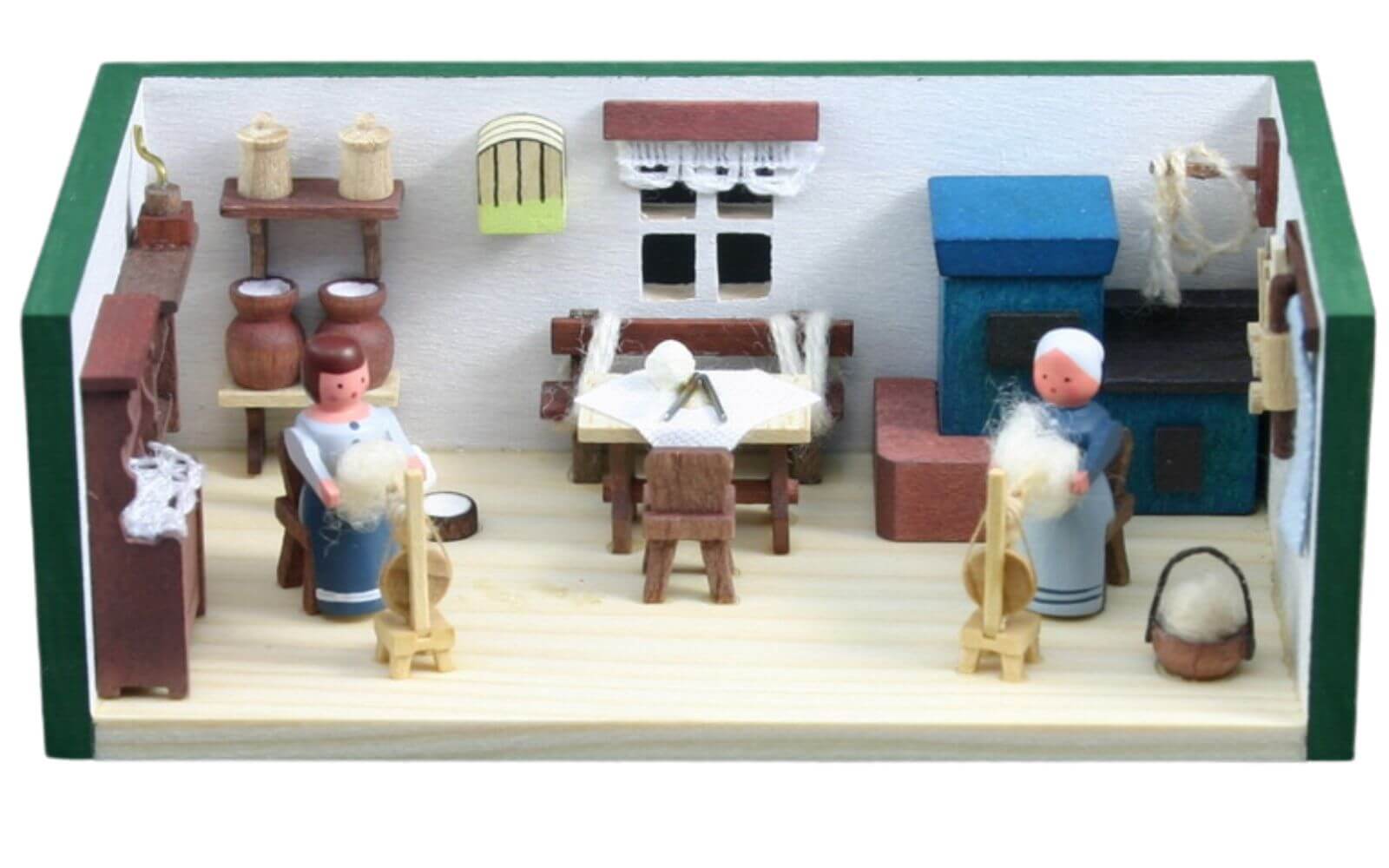 Miniaturstübchen Spinnstube von Gunter Flath