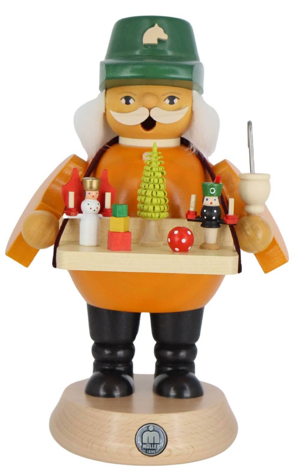 Räuchermännchen Spielwarenverkäufer, 19 cm von Müller Kleinkunst_1