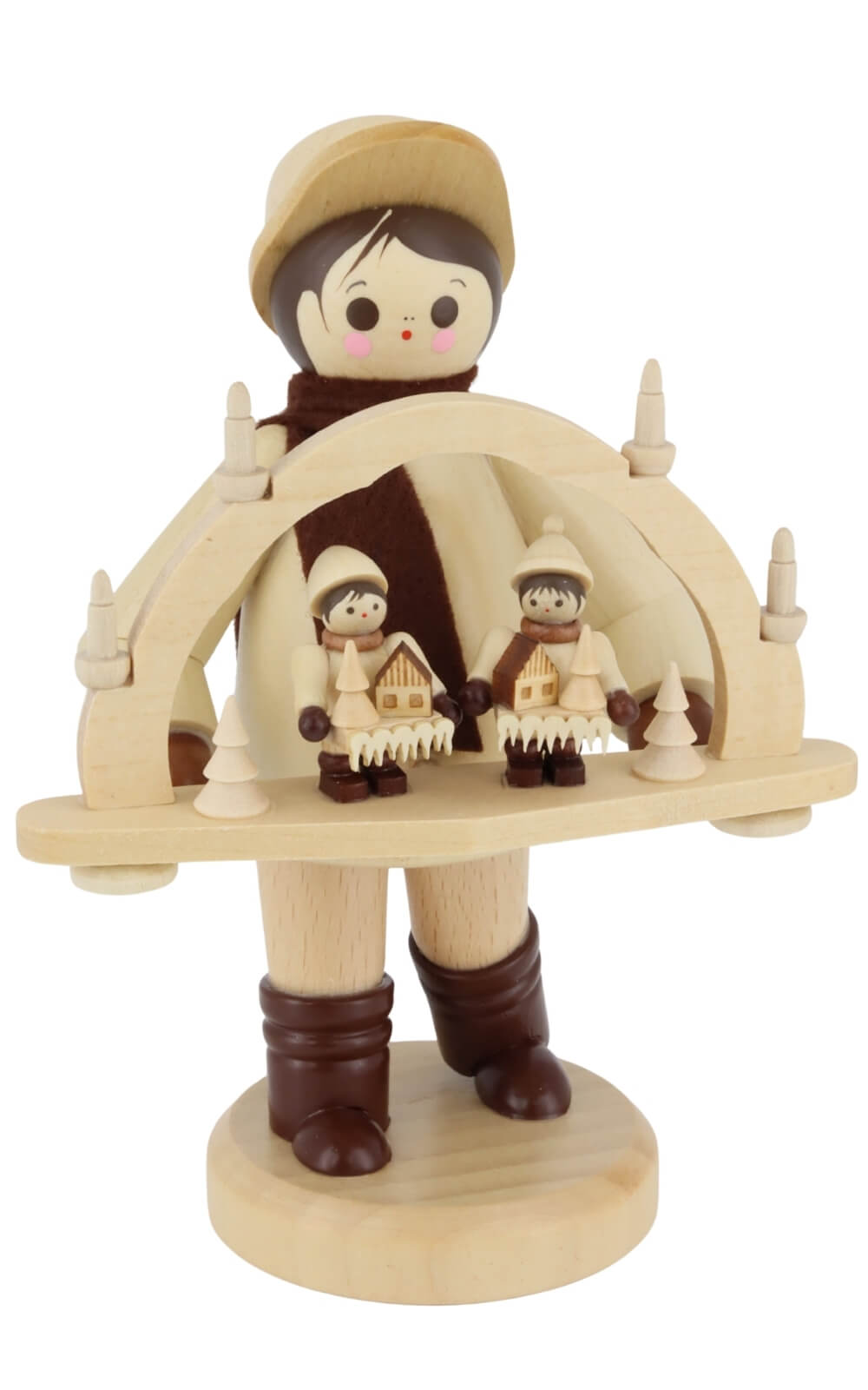 Schwibbogenhändler Junge, 13 cm, natur von Romy Thiel_1