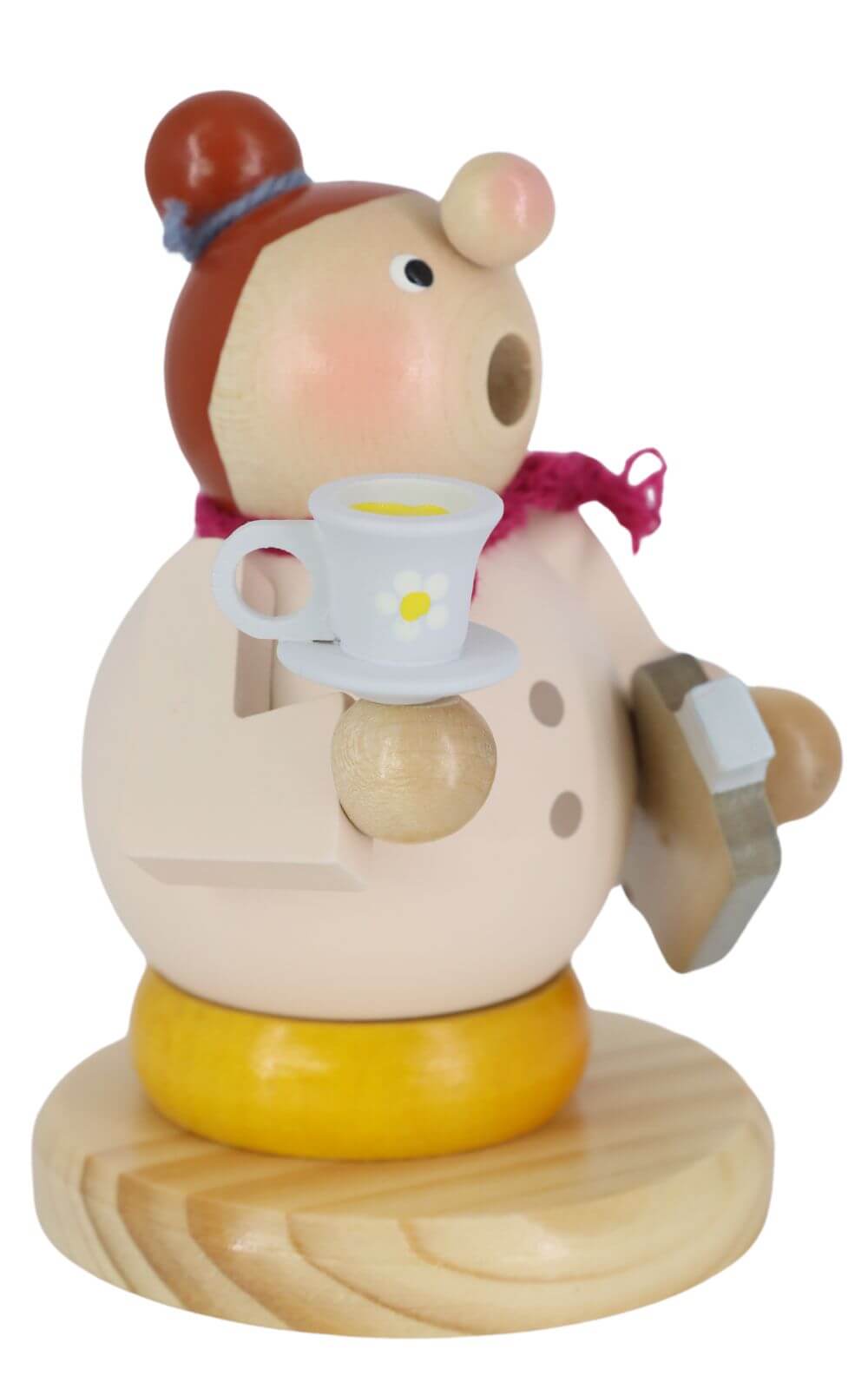 Räuchermännchen Schlafmütze Oma mit Wärmflasche, 11 cm von Ralf Zenker_2