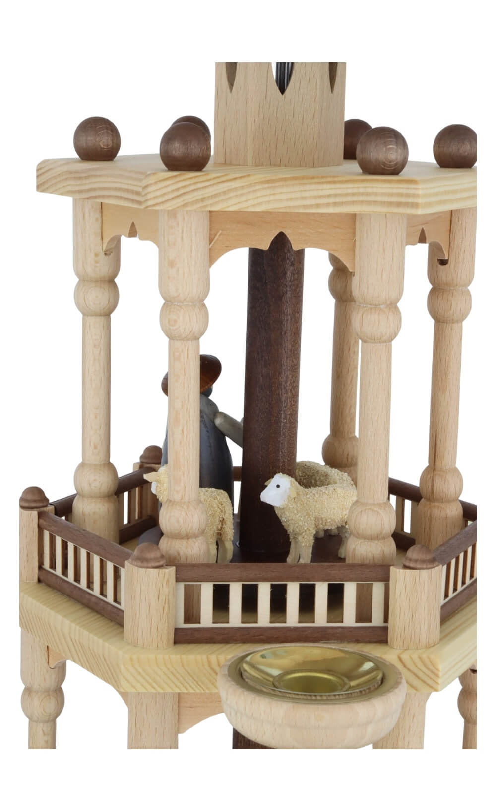 Weihnachtspyramide Heilige Familie, 3 - stöckig, 66 cm von Theo Lorenz_6