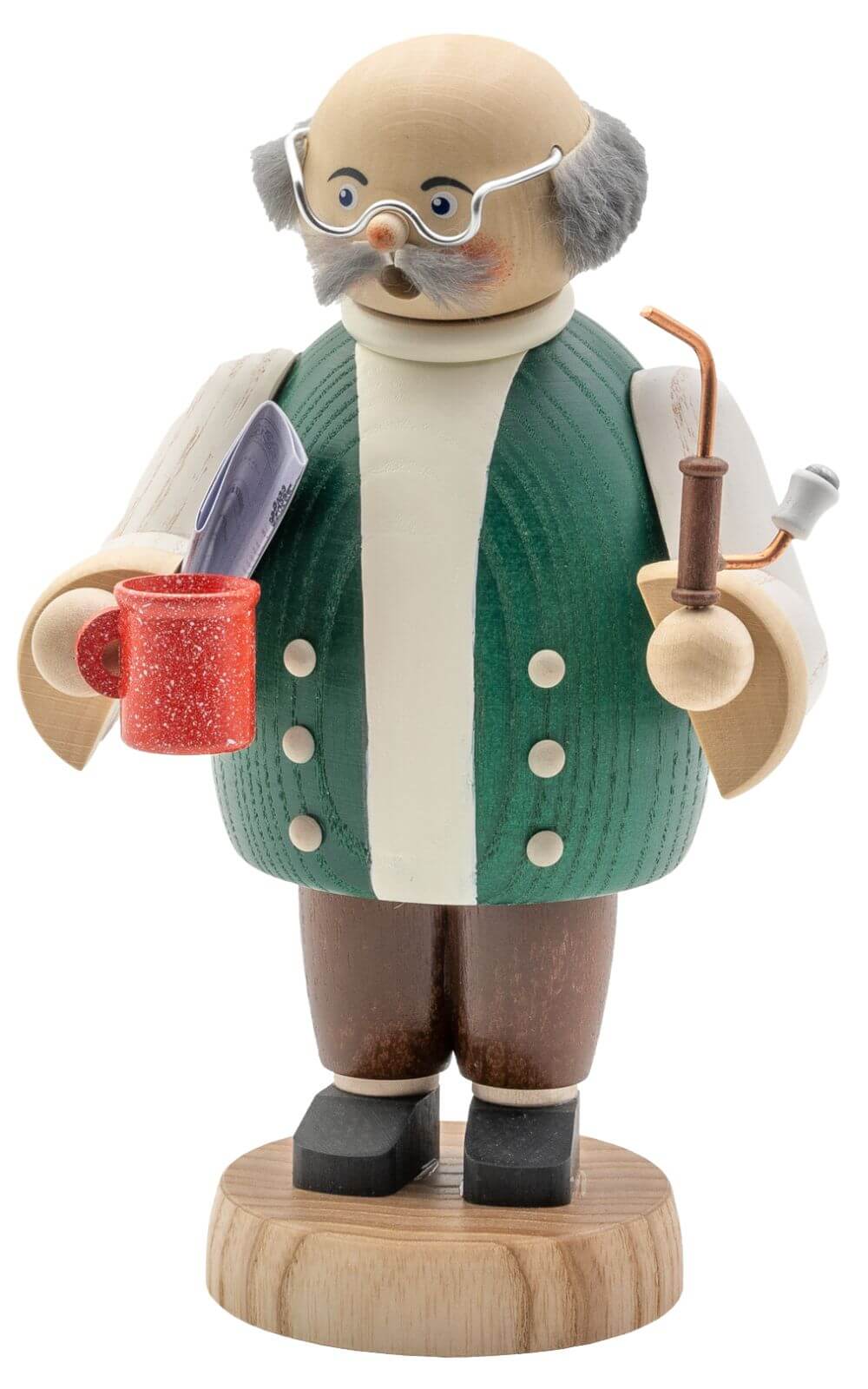 Räuchermännchen Opa, 18 cm von Seiffener Volkskunst eG