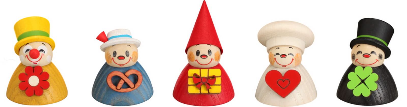 Wippel-Mix, 5er Set von Seiffener Volkskunst eG
