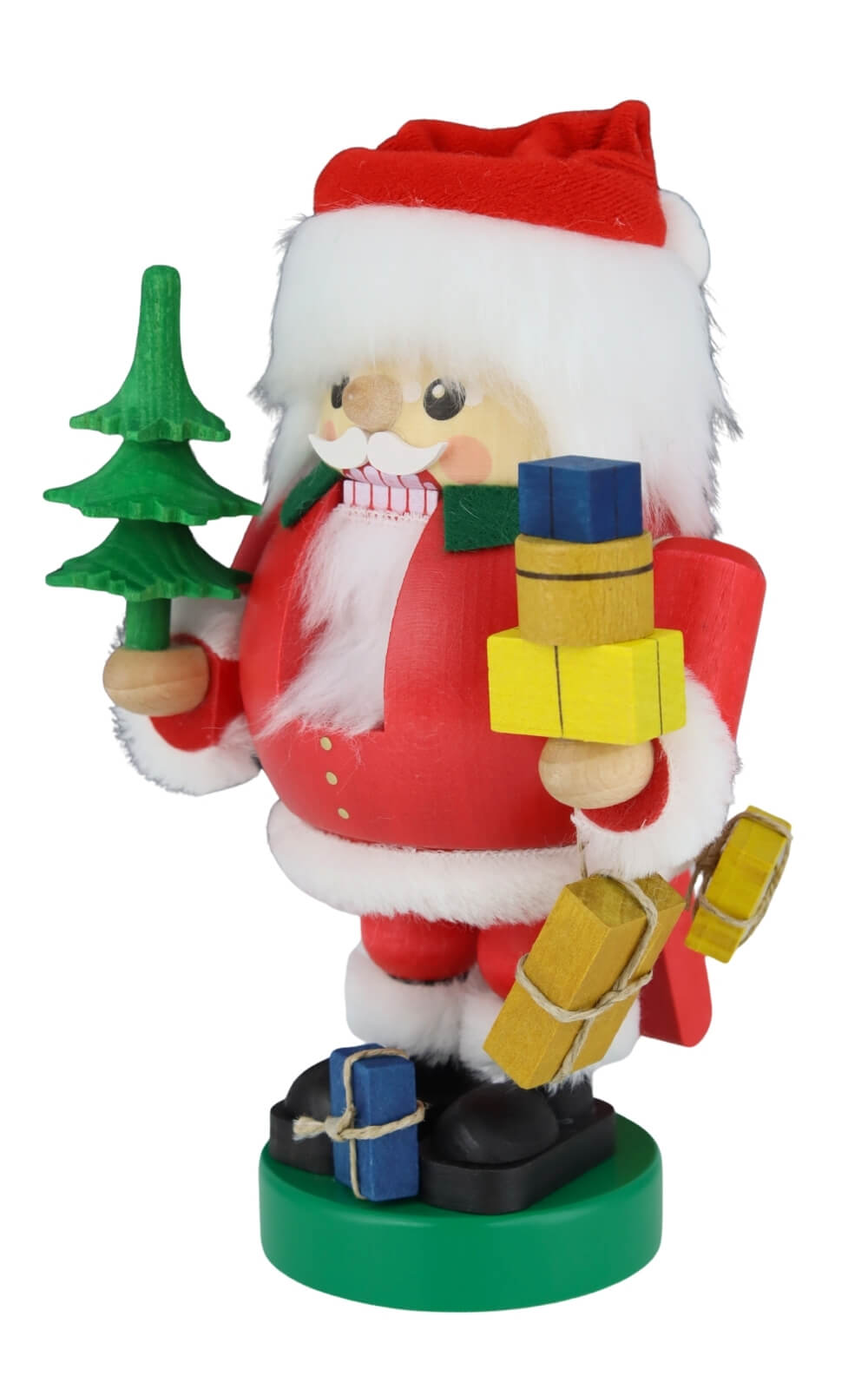 Nussknacker Santa mit Paketen, 19 cm von Richard Glässer_3