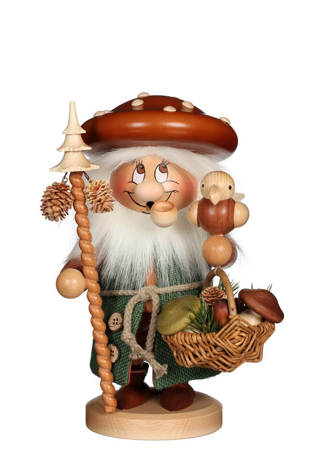 Räuchermännchen Wichtel Pilzmännle, 27 cm von Christian Ulbricht, Made in Germany