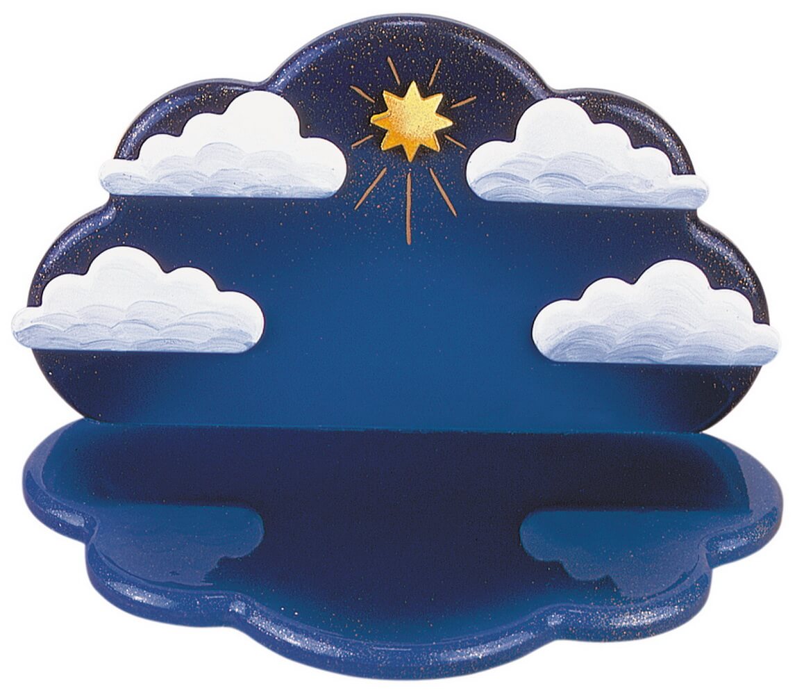 Wolke zum stellen oder hängen für Weihnachtsengel von Hubrig Volkskunst
