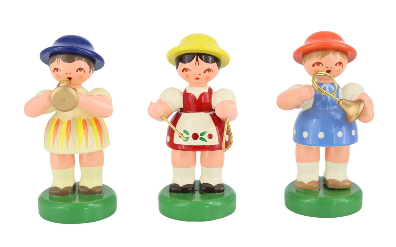 Miniaturen Instrumentenmädchen, 5 Stück, handbemalt von Figurenland Uhlig GmbH_2