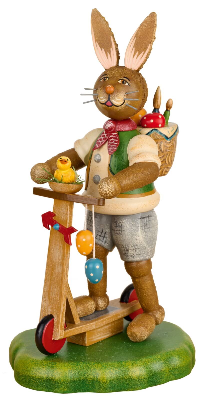 Osterhase Karl der Maler, 20 cm von Hubrig Volkskunst