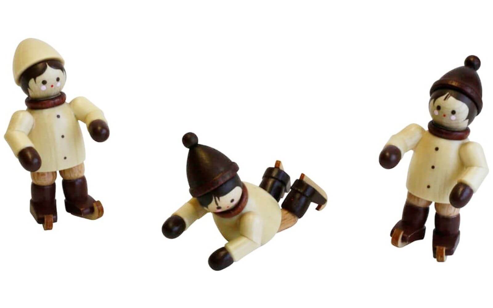 Schlittschuhkinder, 3-teilig, natur, Mini von Romy Thiel