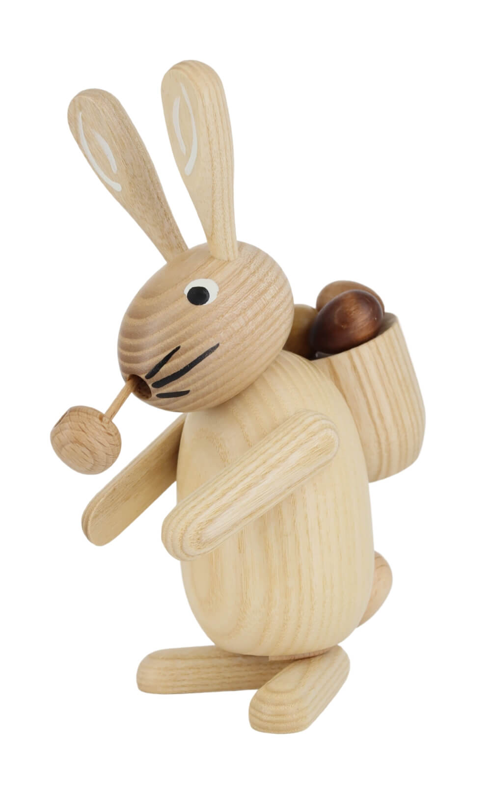 Hase, rauchend, natur, 18 cm von Jan Stephani