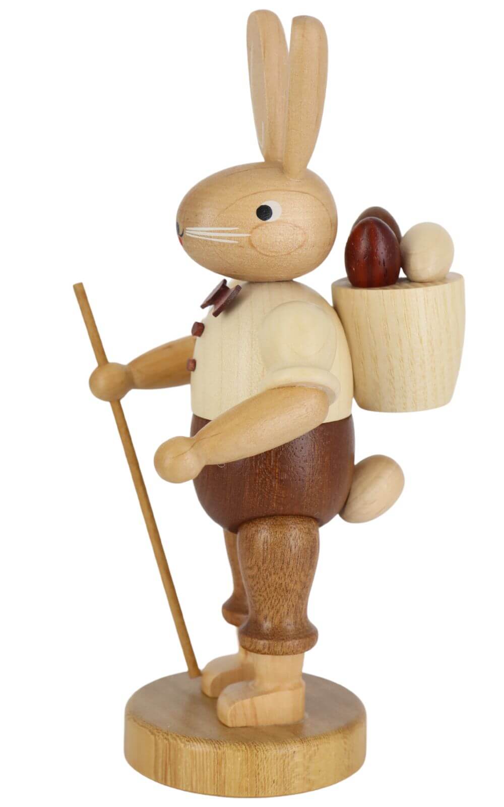 Osterhase mit Korb, natur, 18 cm von Müller Kleinkunst_3